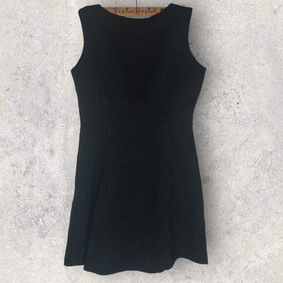 Max Studio Black Floral Textured Sleeveless Baroque Midi Dress – Size 8 LBD - Picture 7 of 10